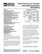 DataSheet AD5254BRU1 pdf